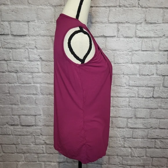 Milk Nursingwear women's magenta pink scoop neck sleeveless nursing top size S - Picture 7 of 9